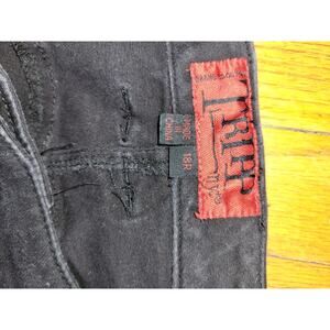 Tripp NYC Daang Goodman Skinny Jeans Size 18R Black Silver Grommet Goth Punk